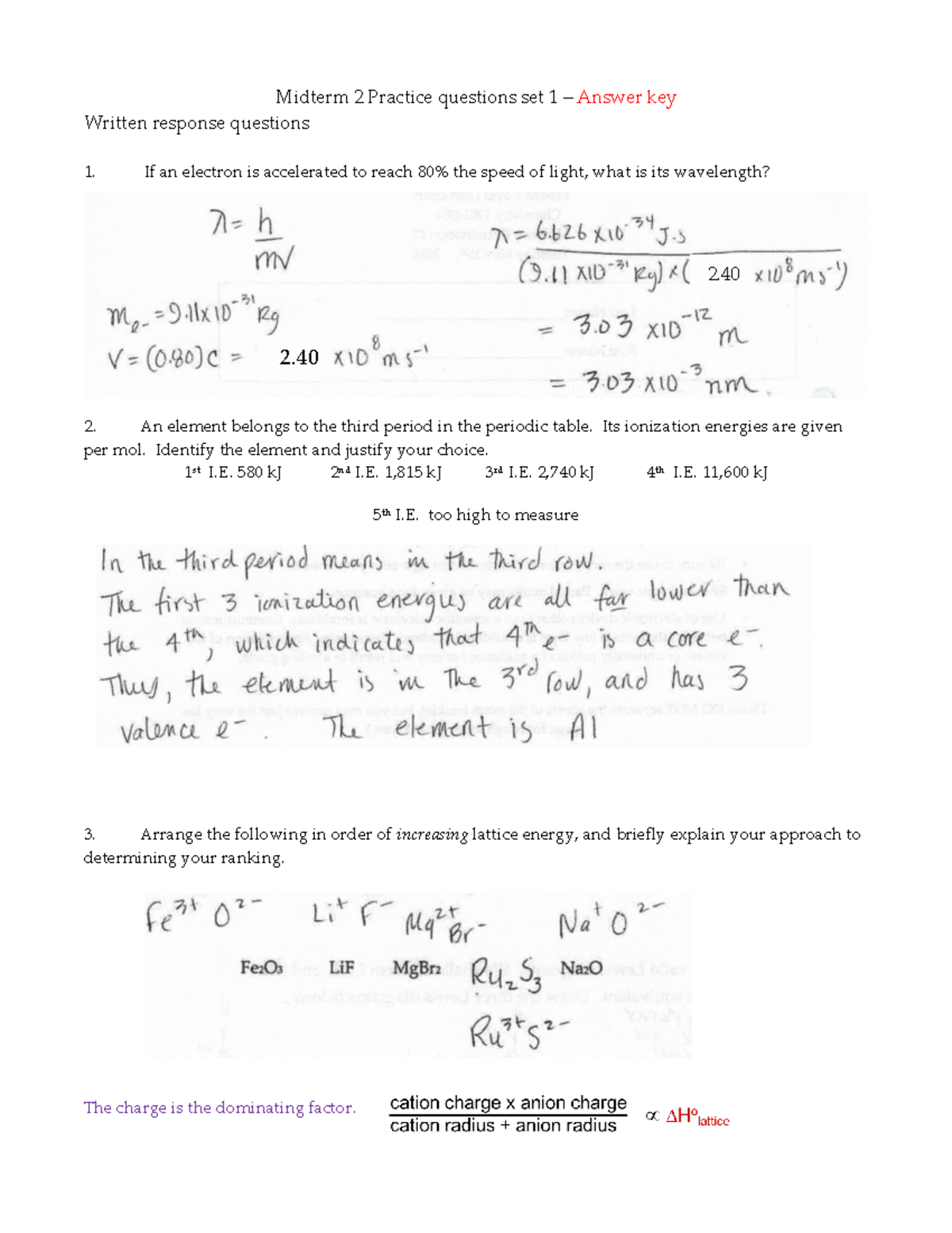 Midterm 2 practice questions set 1 F 2020 answer key - Midterm 2 ...