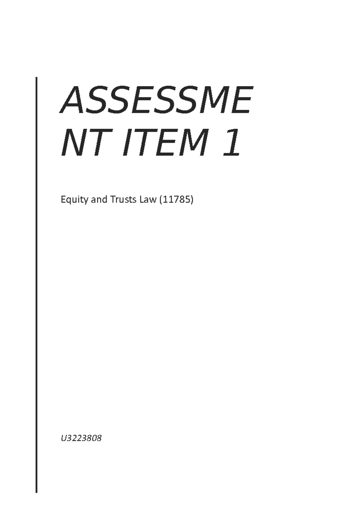 assignment in law and equity