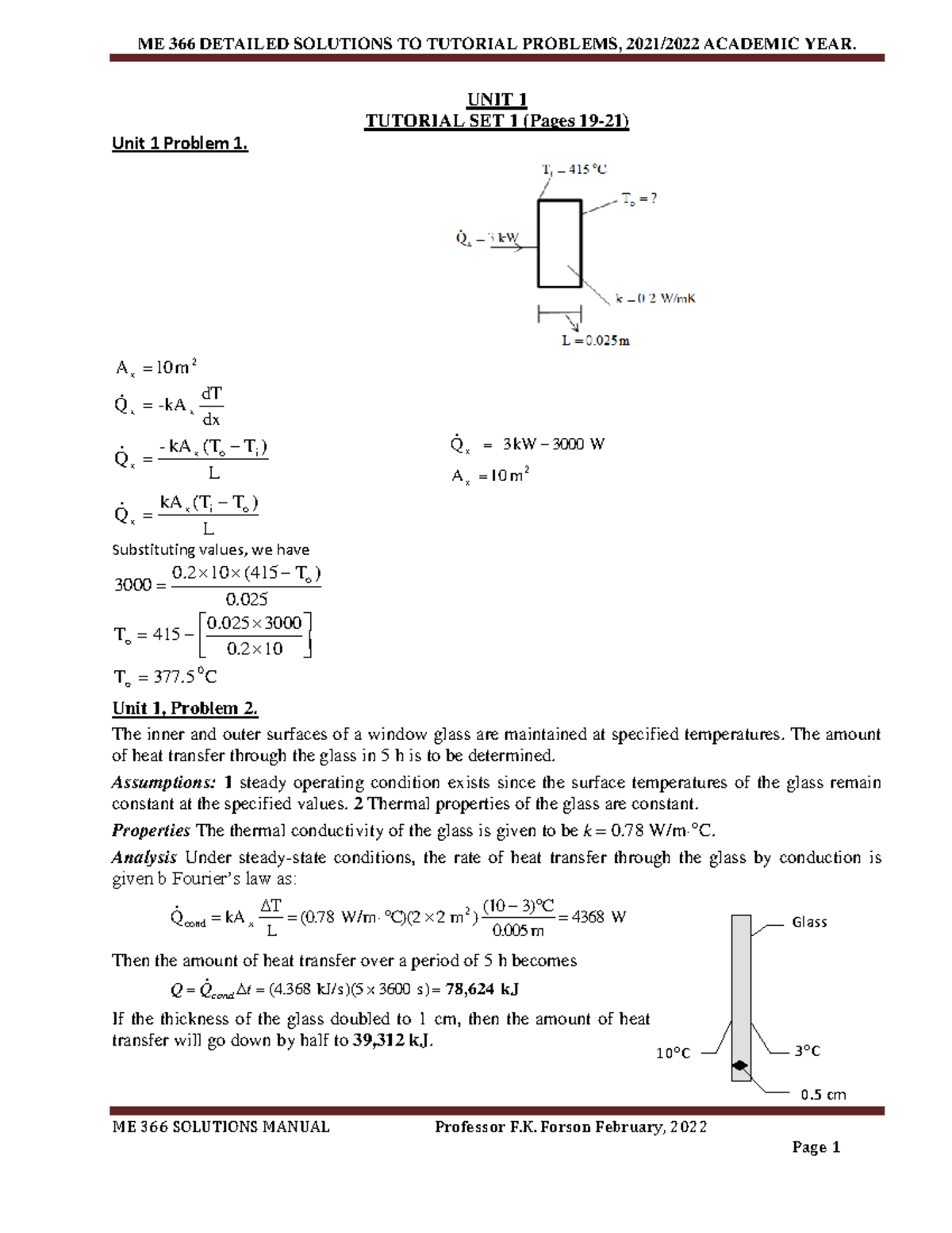 (UNIT 1)ME 366 Solutions Manual (15 02 2022) - ME 366 SOLUTIONS MANUAL ...