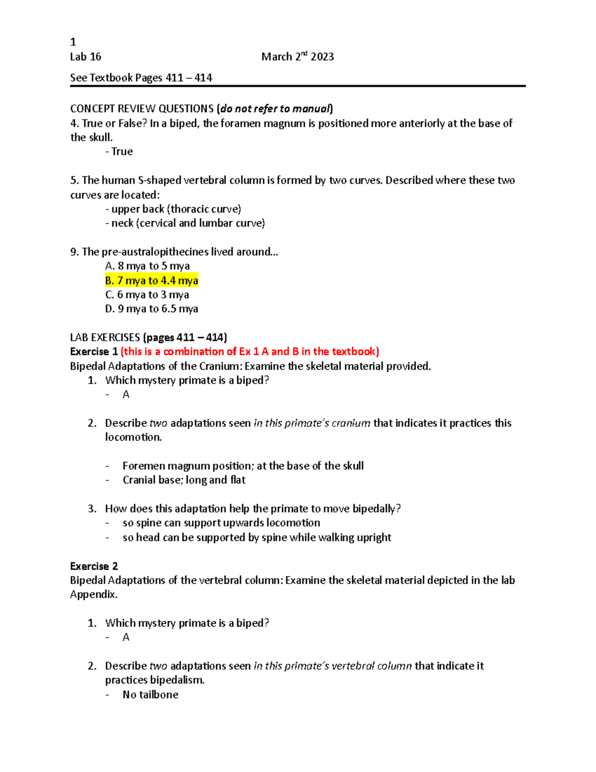 Lab 16 - lab exercise - 1 Lab 16 March 2nd 2023 See Textbook Pages 411 ...