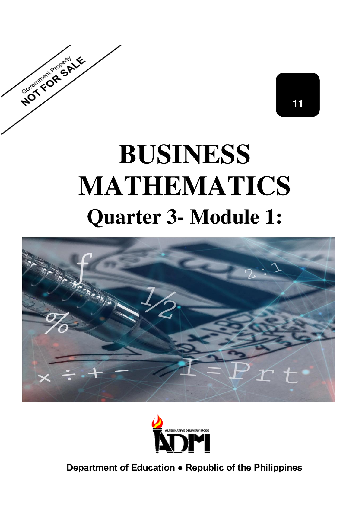 Business Math 11 Q3 Ver4 Mod1 - BUSINESS MATHEMATICS Quarter 3- Module ...