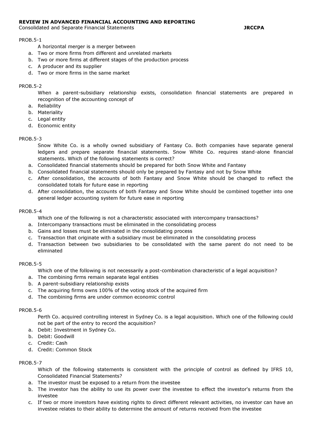 Chapter 5 Consolidated And Separate Financial Statements - Consolidated ...