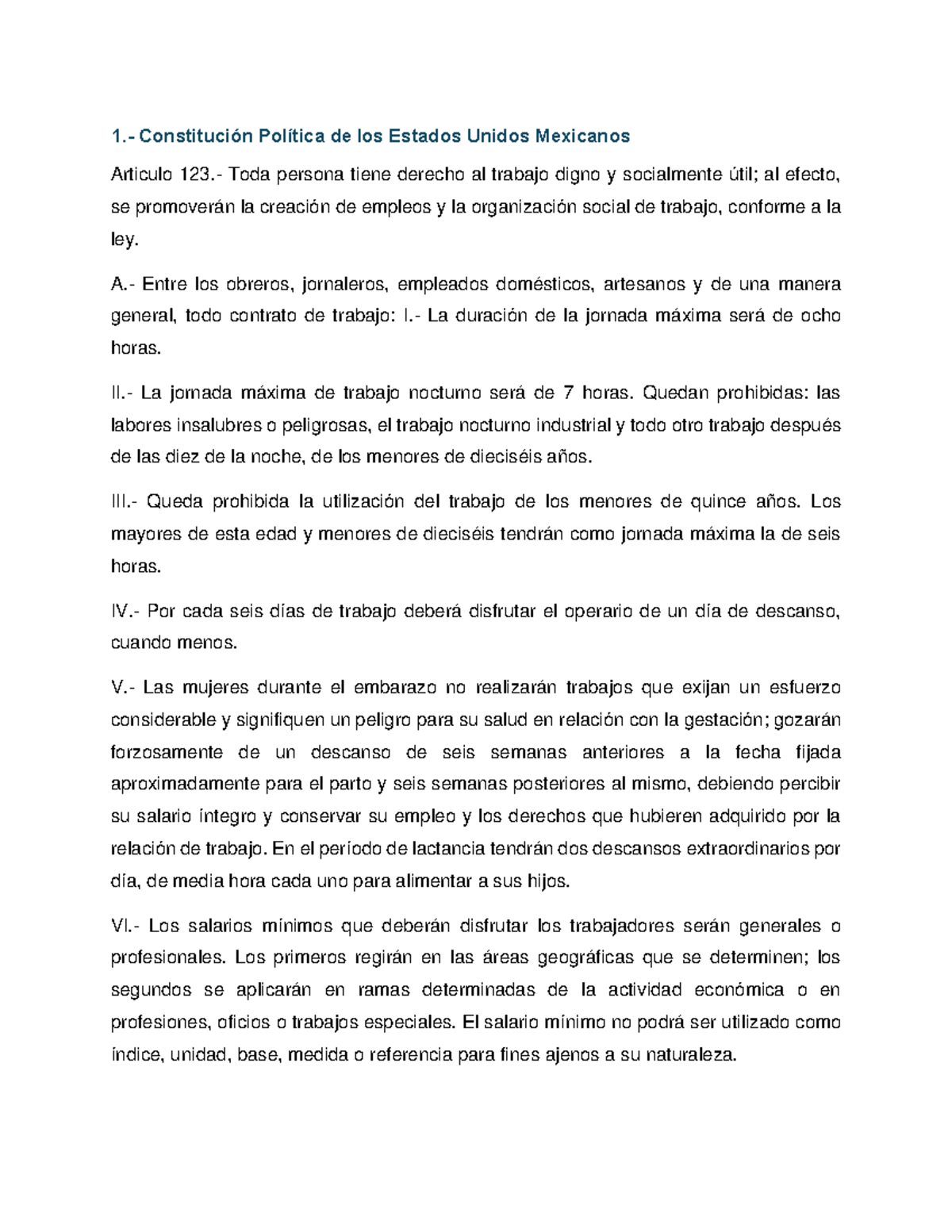 1.- Constitución Política de los Estados Unidos Mexicanos - 1 ...