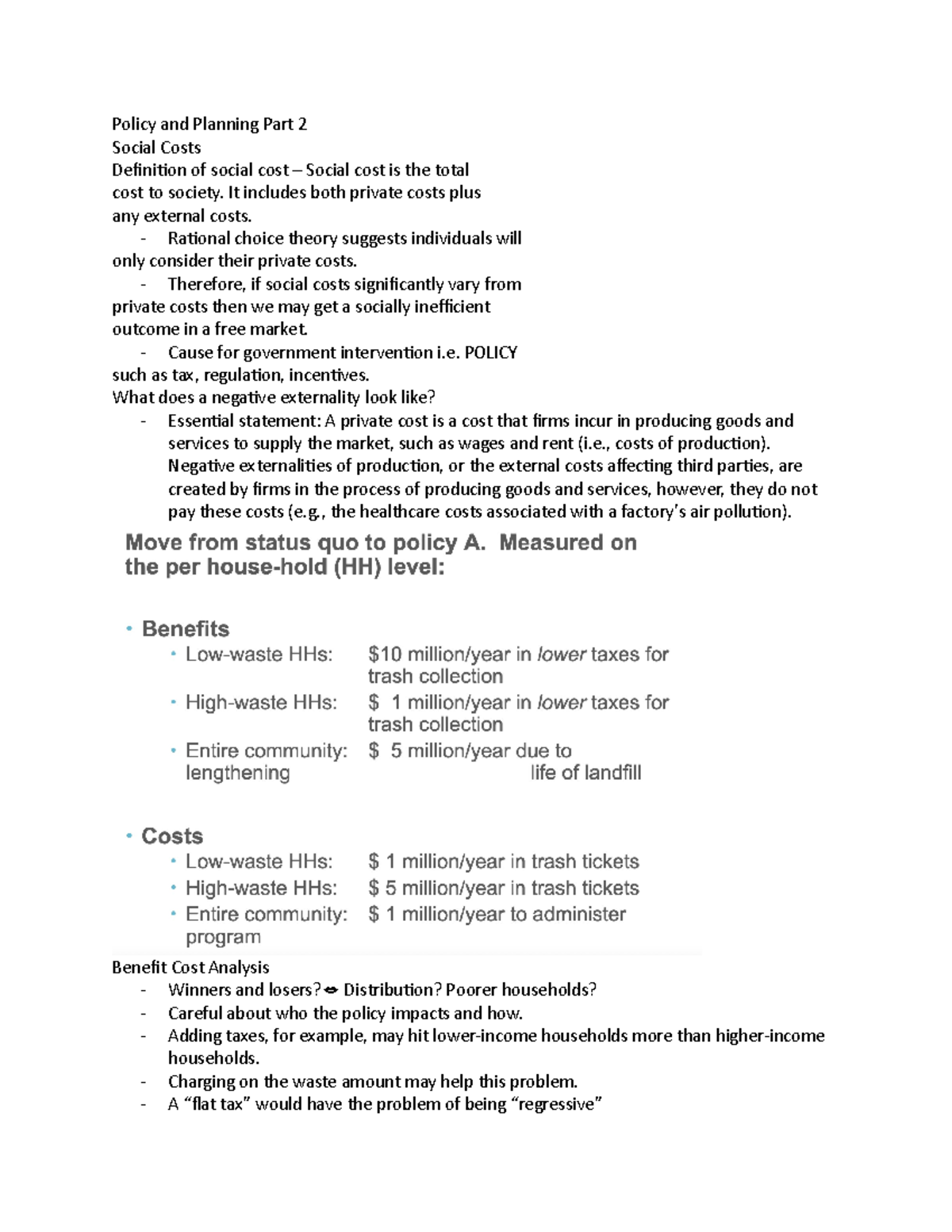 module-viipart-2-notes-policy-and-planning-part-2-social-costs