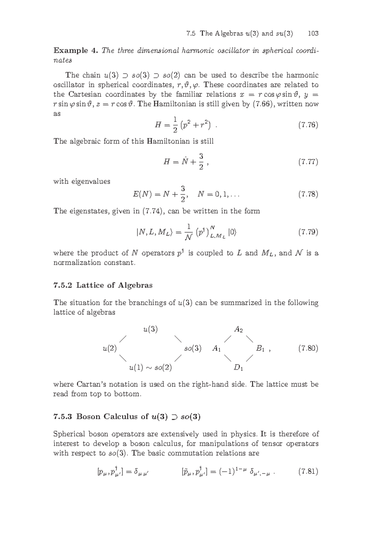 Algebras and Applications-16 - 7 The Algebras u(3) and su(3) 103 ...