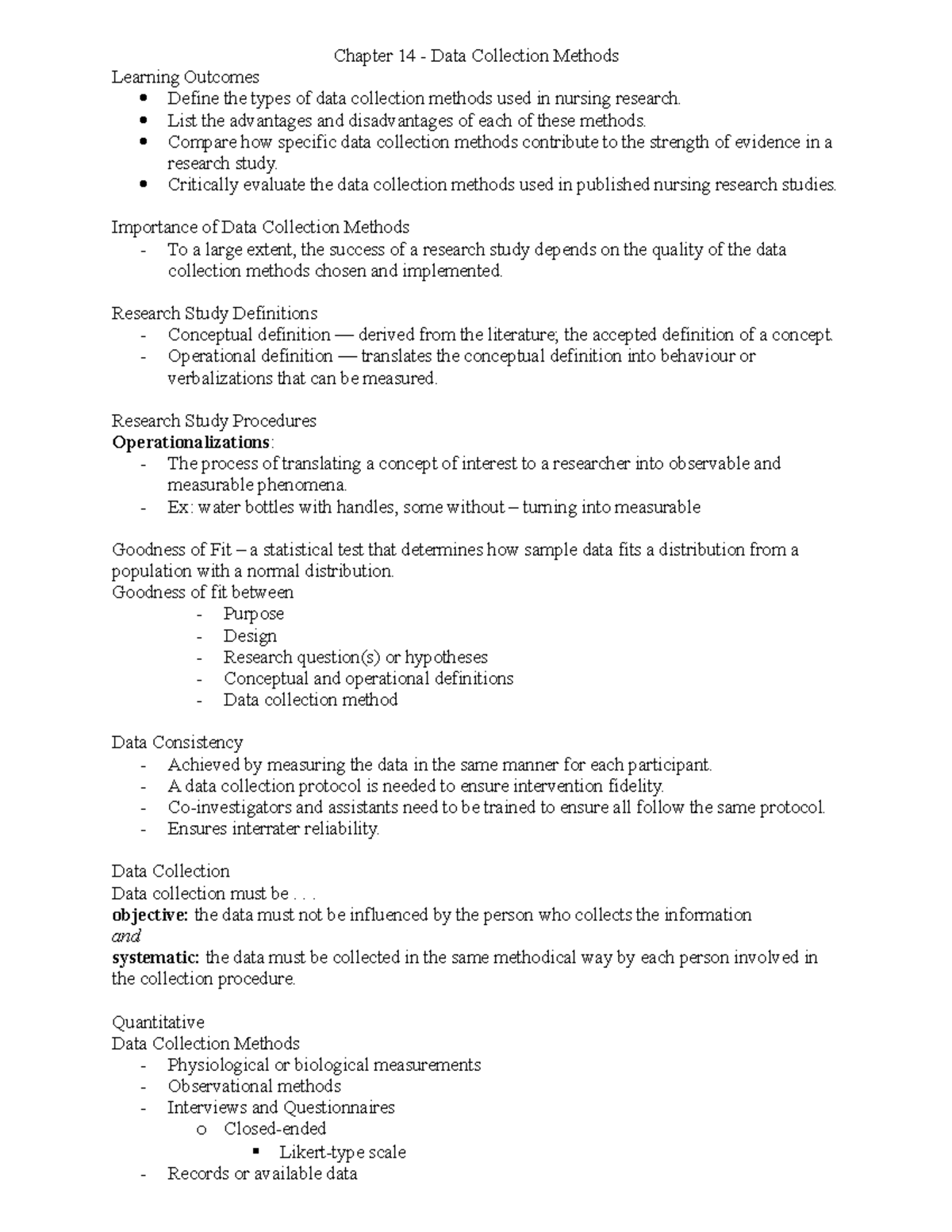 chapt-14-notes-data-collection-chapter-14-data-collection-methods