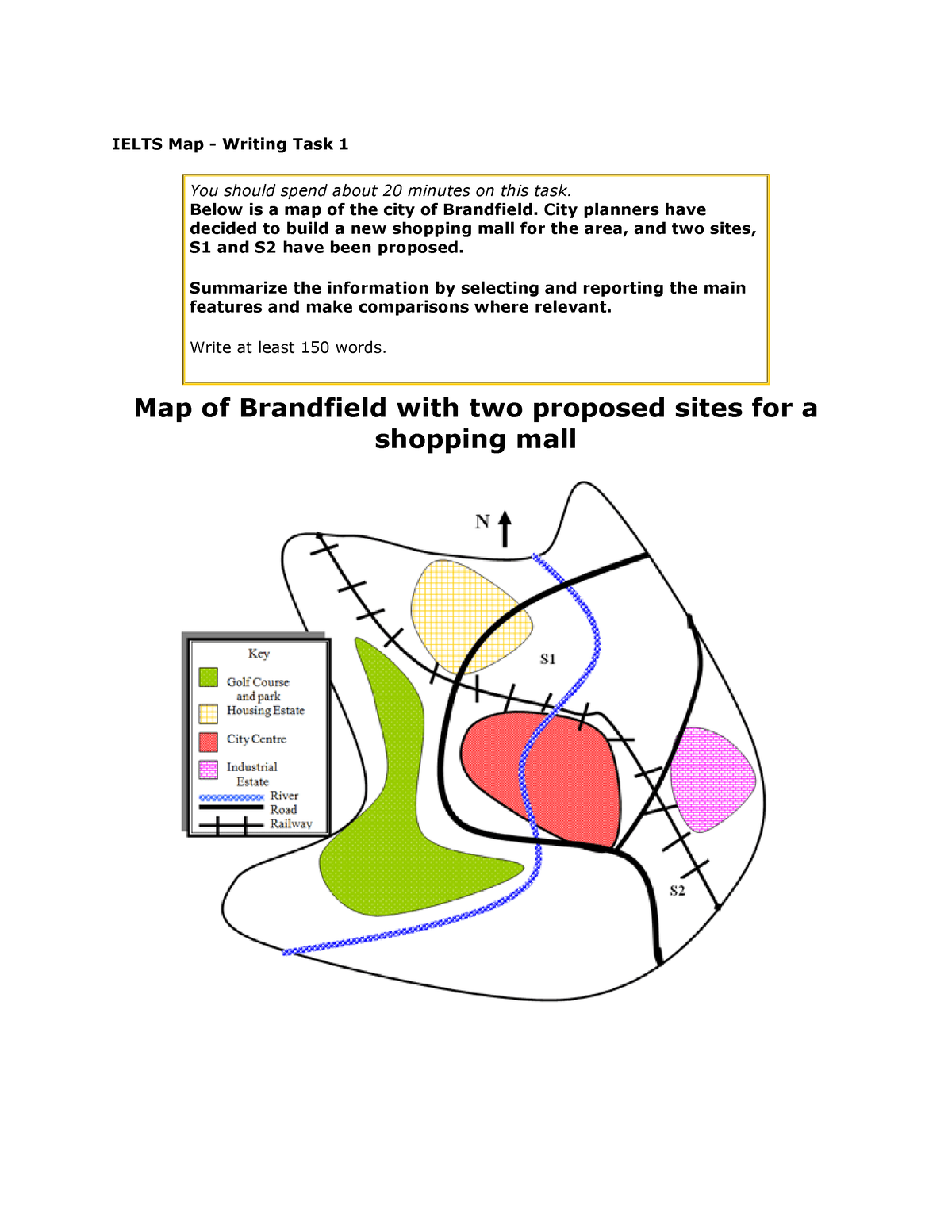 Ielts Map English IELTS Map Writing Task 1 You Should Spend About   Thumb 1200 1553 