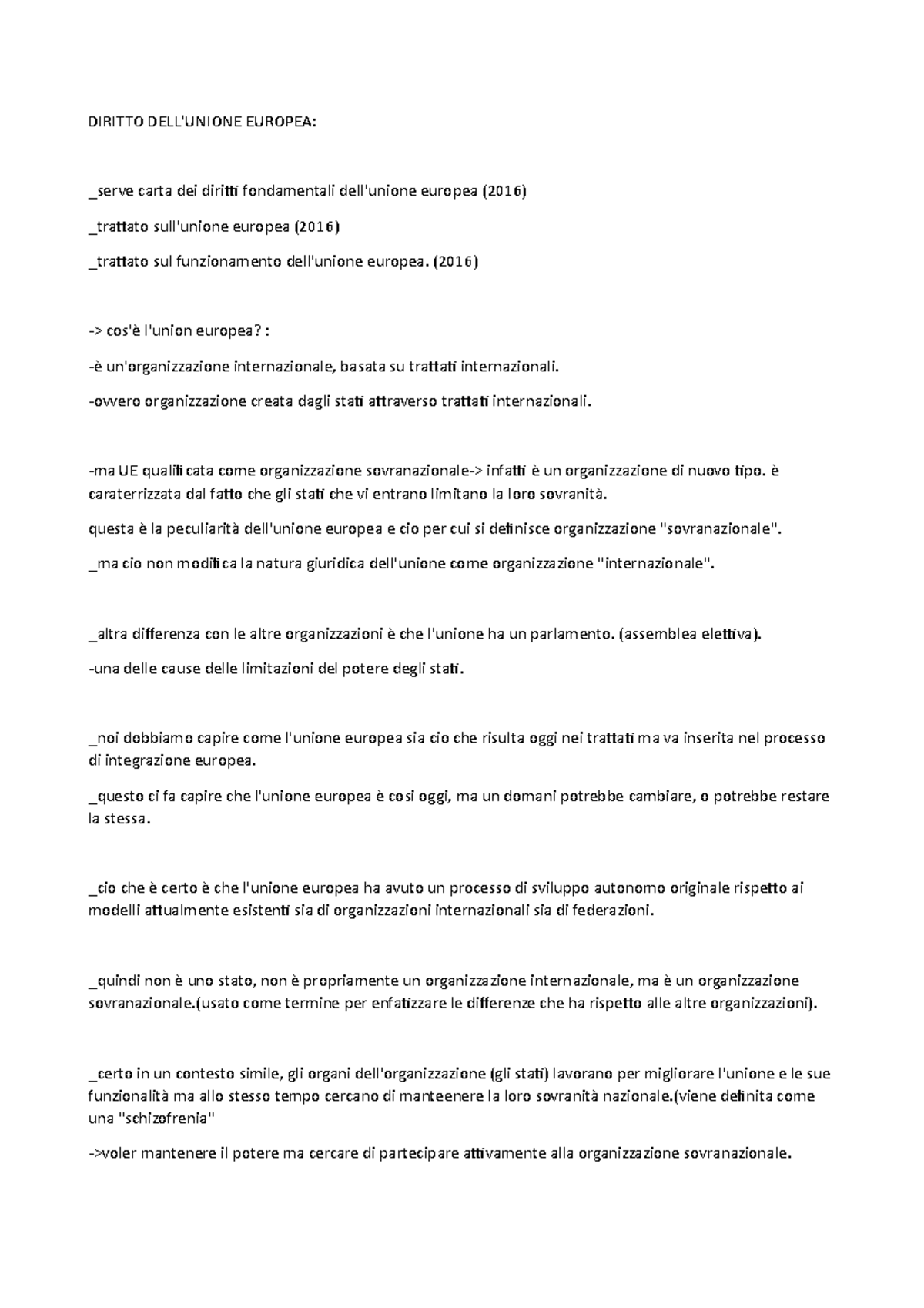 carta dei diritti fondamentali ue
