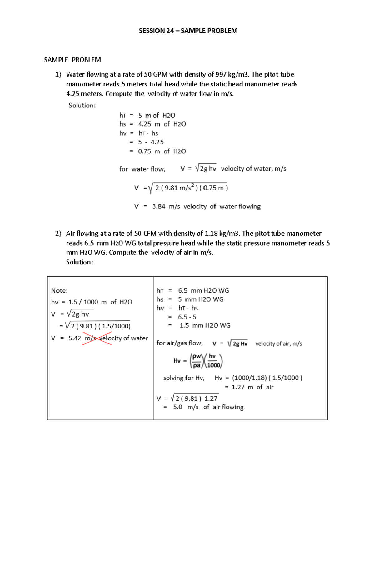 Session 24- Sample Problem - SESSION 24 – SAMPLE PROBLEM SAMPLE PROBLEM ...