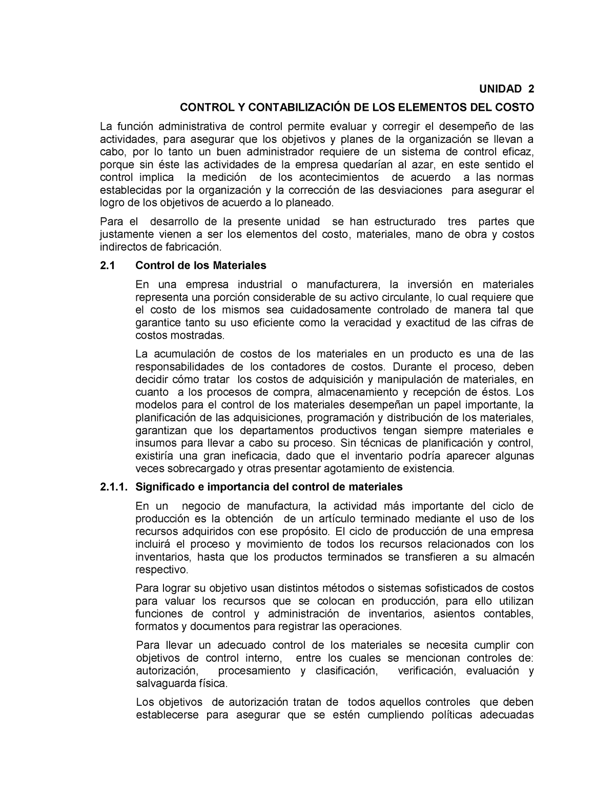 Pdf-control-de-materiales Compress - UNIDAD 2 CONTROL Y CONTABILIZACIÓN ...