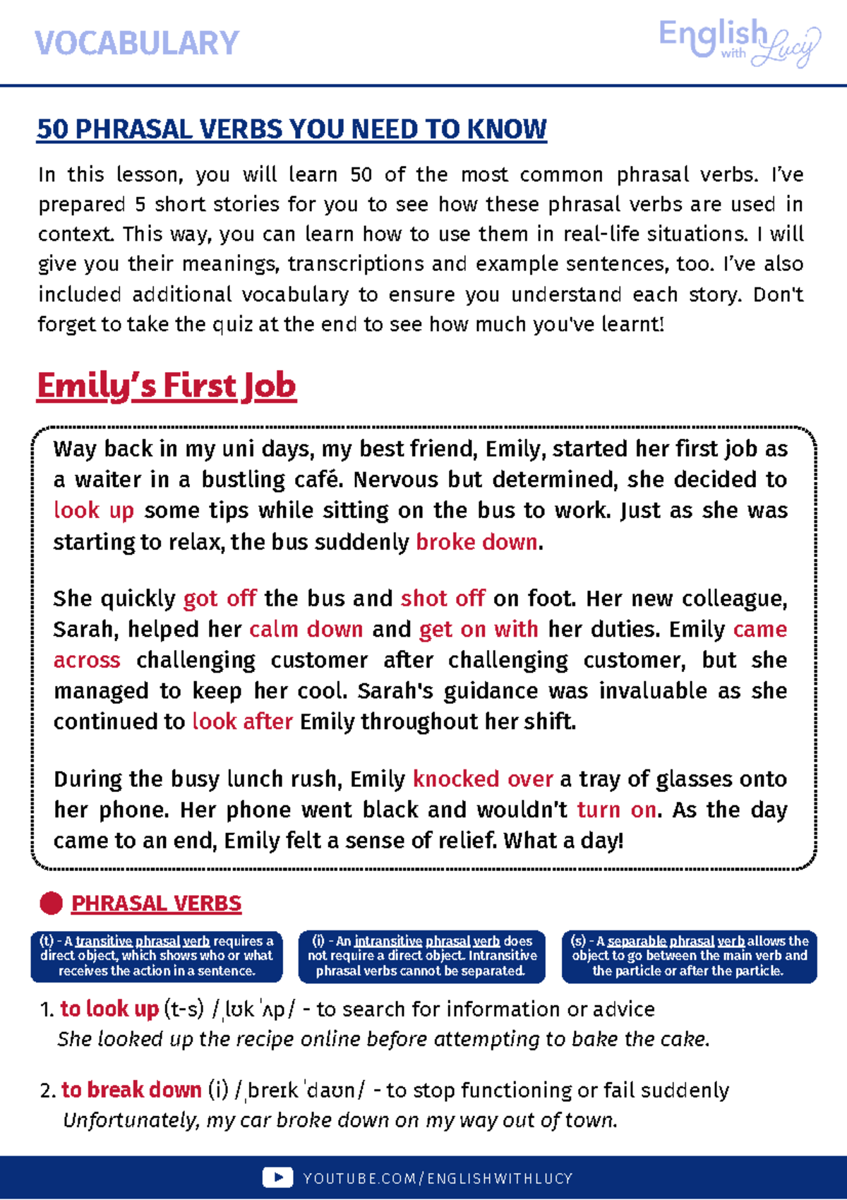 122 - english - © In this lesson, you will learn 50 of the most common ...