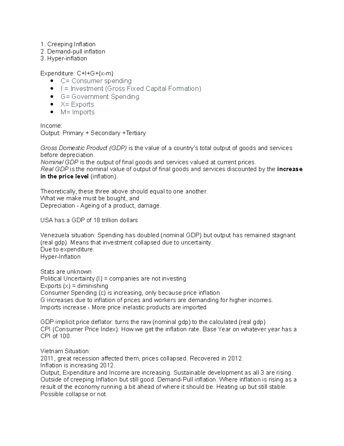 macroeconomics-gdp-notes-creeping-inflation-demand-pull-inflation