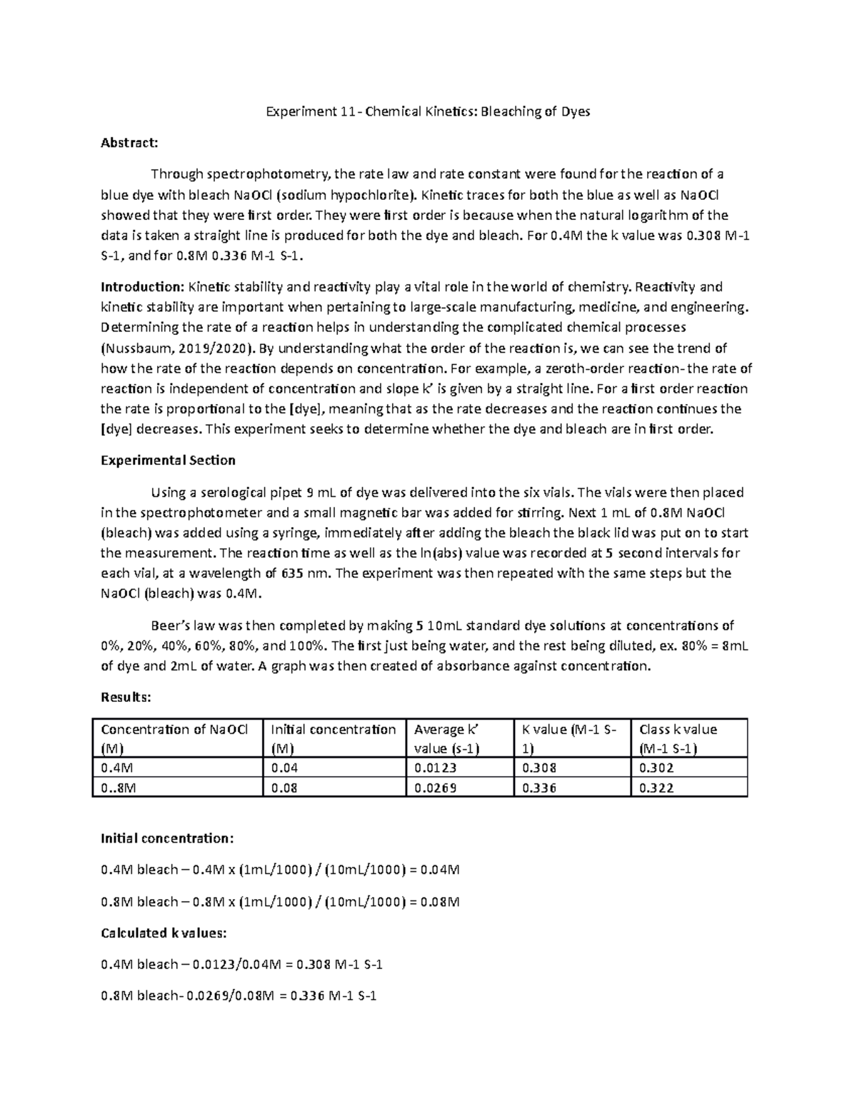 chem 123 experiment 11 edf