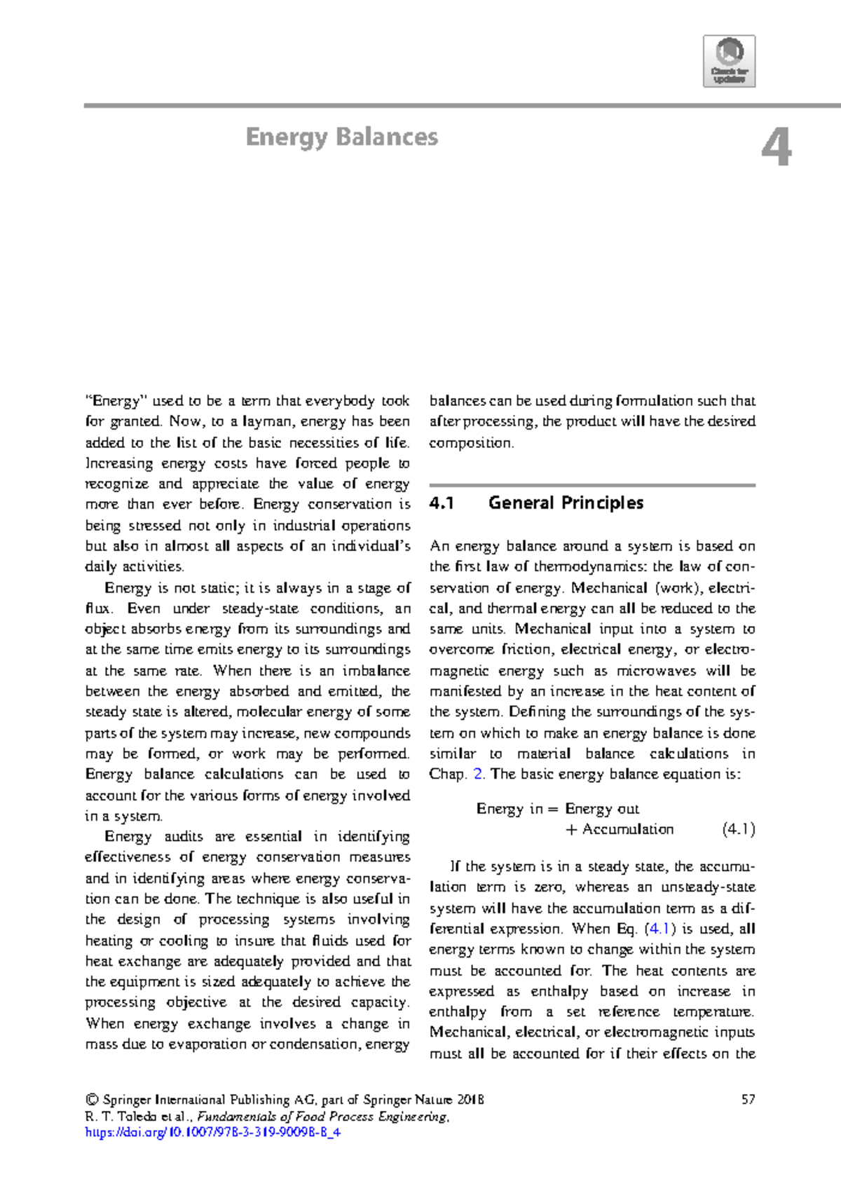 Energy Balances in agroindustry Energy Balances 4 “Energy” used to be