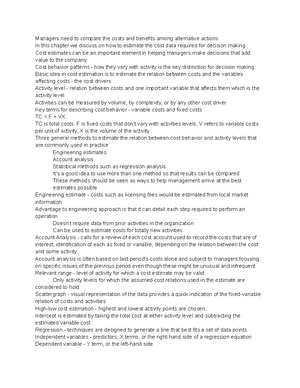 Acctchapter 6 - Smartbook - True or false: A cost management system ...