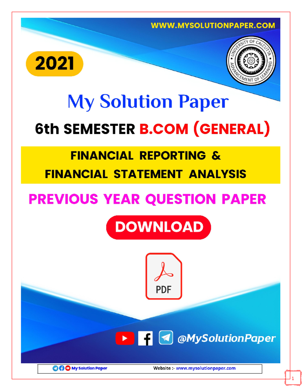 2021 (G) 6th Semester Financial Reporting & Financial Statement ...