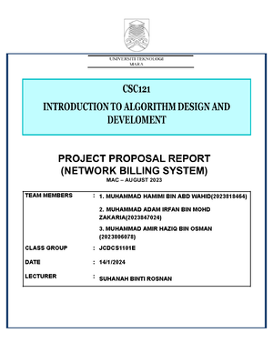 ANS CSC121 TEST JUN 2023 - UNIVERSITI TEKNOLOGI MARA WRITTEN TEST ...
