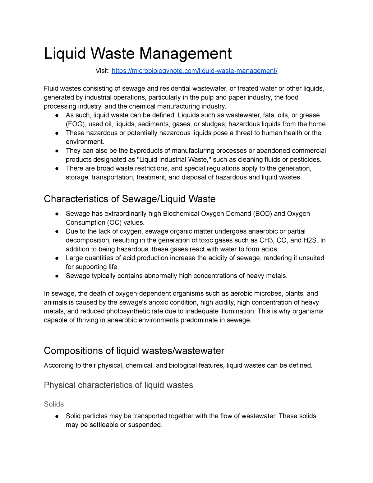 Liquid Waste Managment - Liquid Waste Management Visit:microbiologynote ...