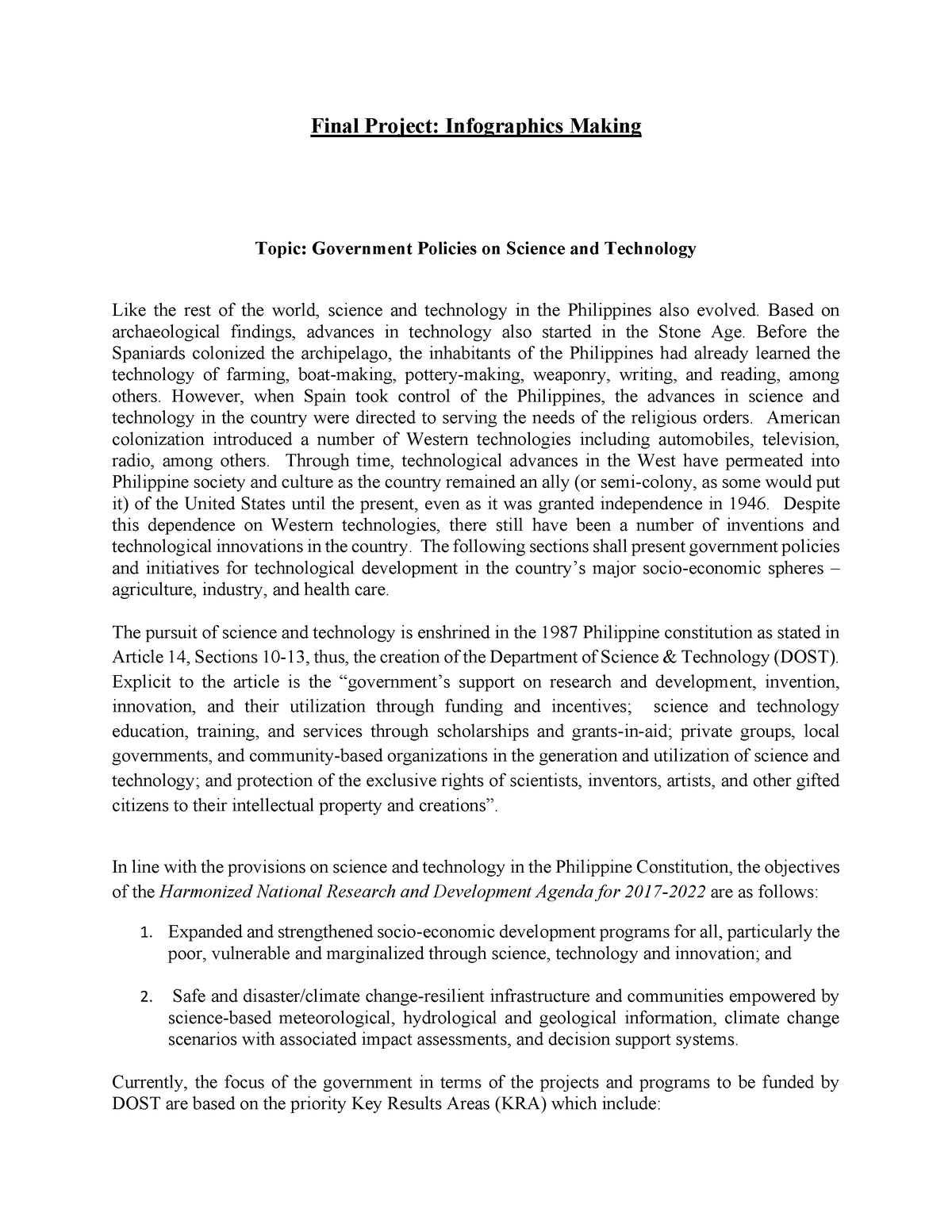 Government Policies On Science And Technology - Based On Archaeological ...