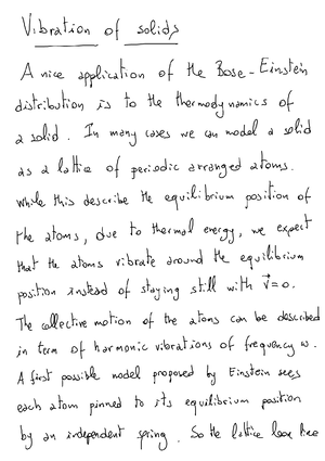 Week 9 Hw Stat Phys Hw Statistical Physics Week 9 Hw Due Friday 21