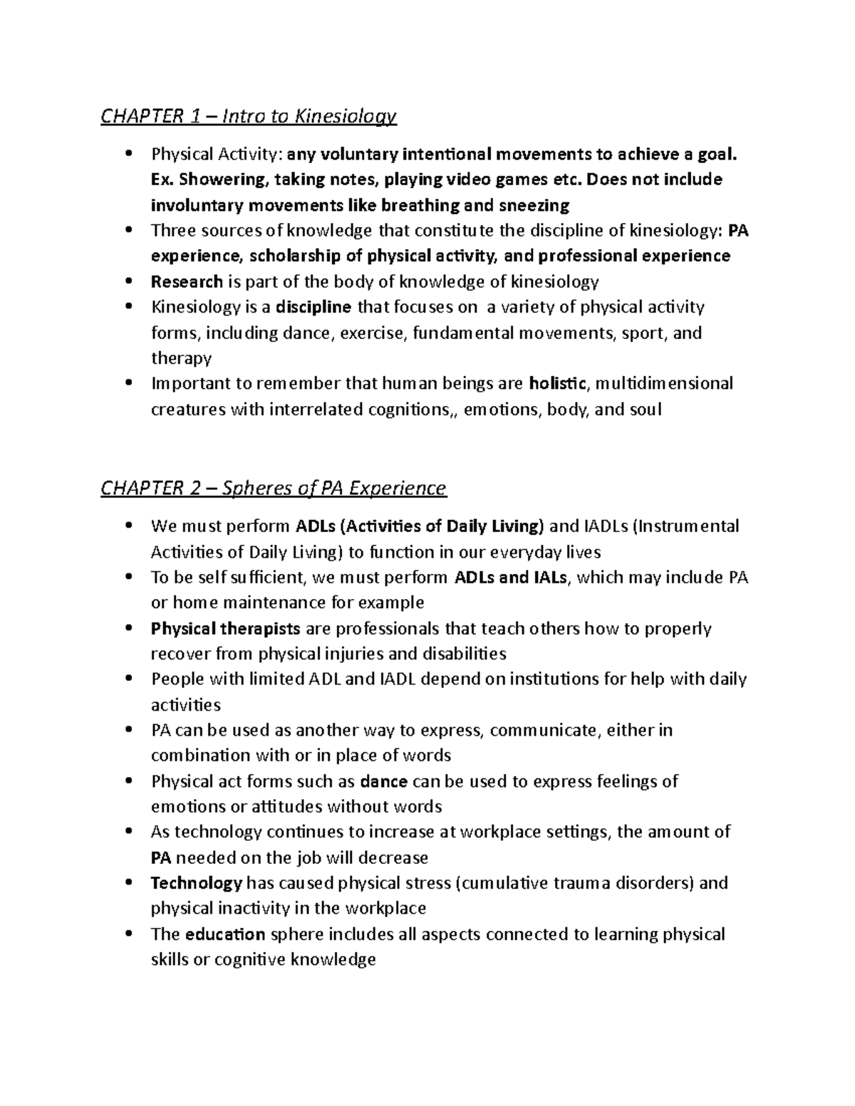 Human Textbook Notes Chapters 112, 14&15 CHAPTER 1 Intro
