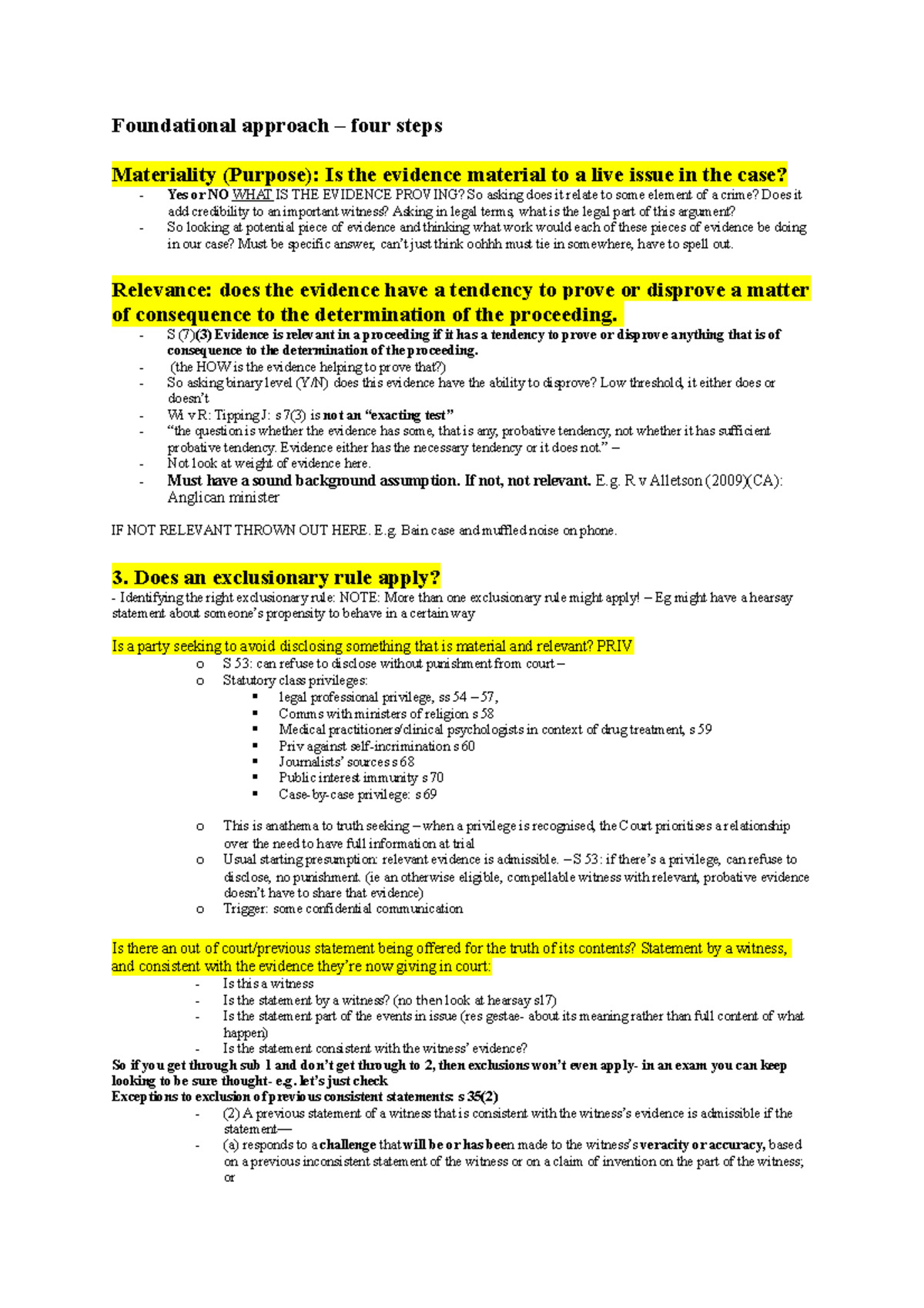 Format print - Lecture notes test for all lectures - Foundational ...