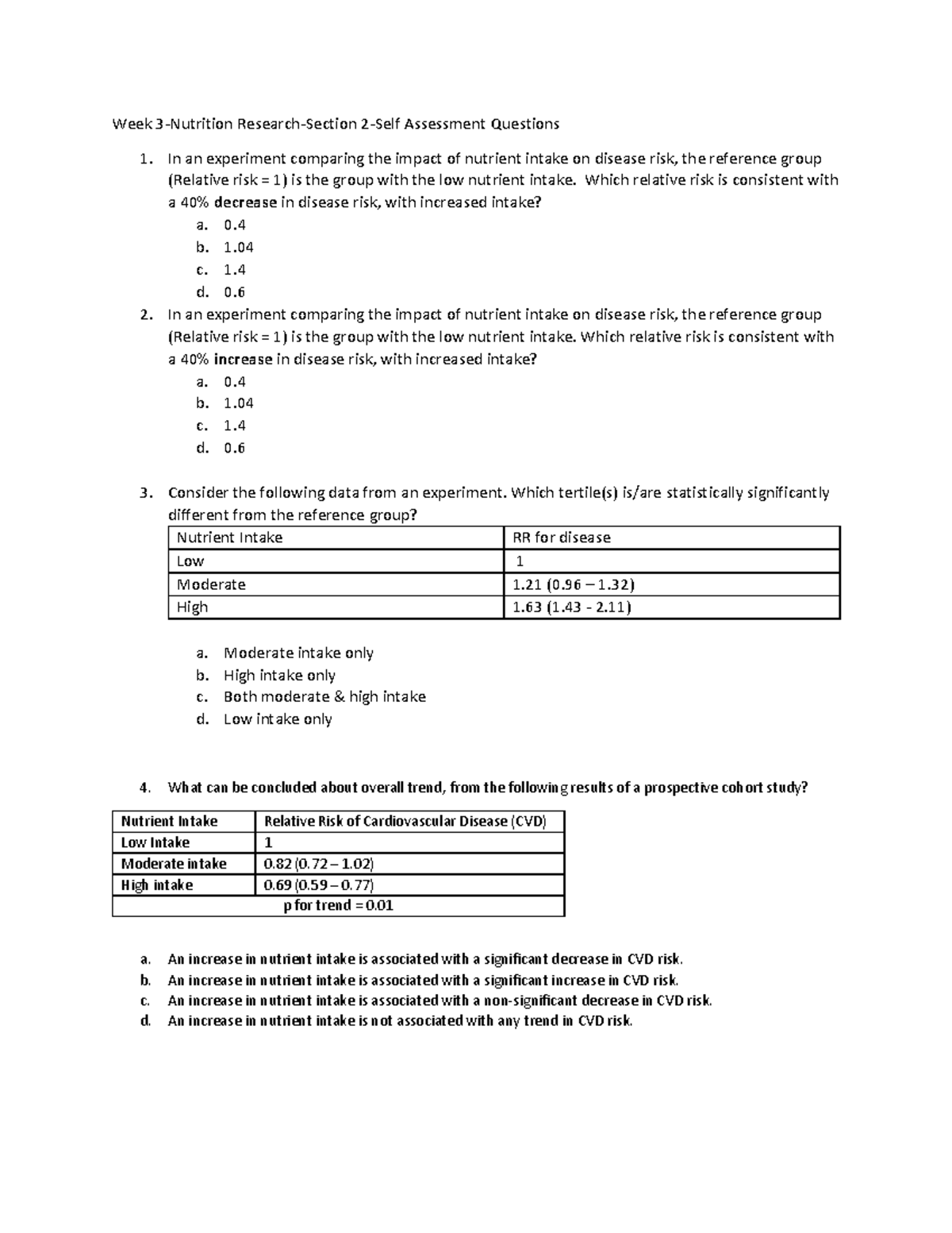 Week+3+Nutrition+Research+Section+2+Self+Assessment+Questions - Week 3 ...