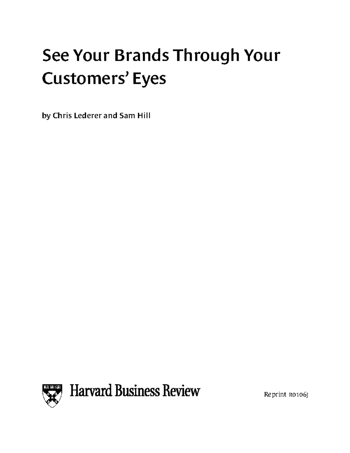 See your brand through your customers eyes - See Your Brands Through ...