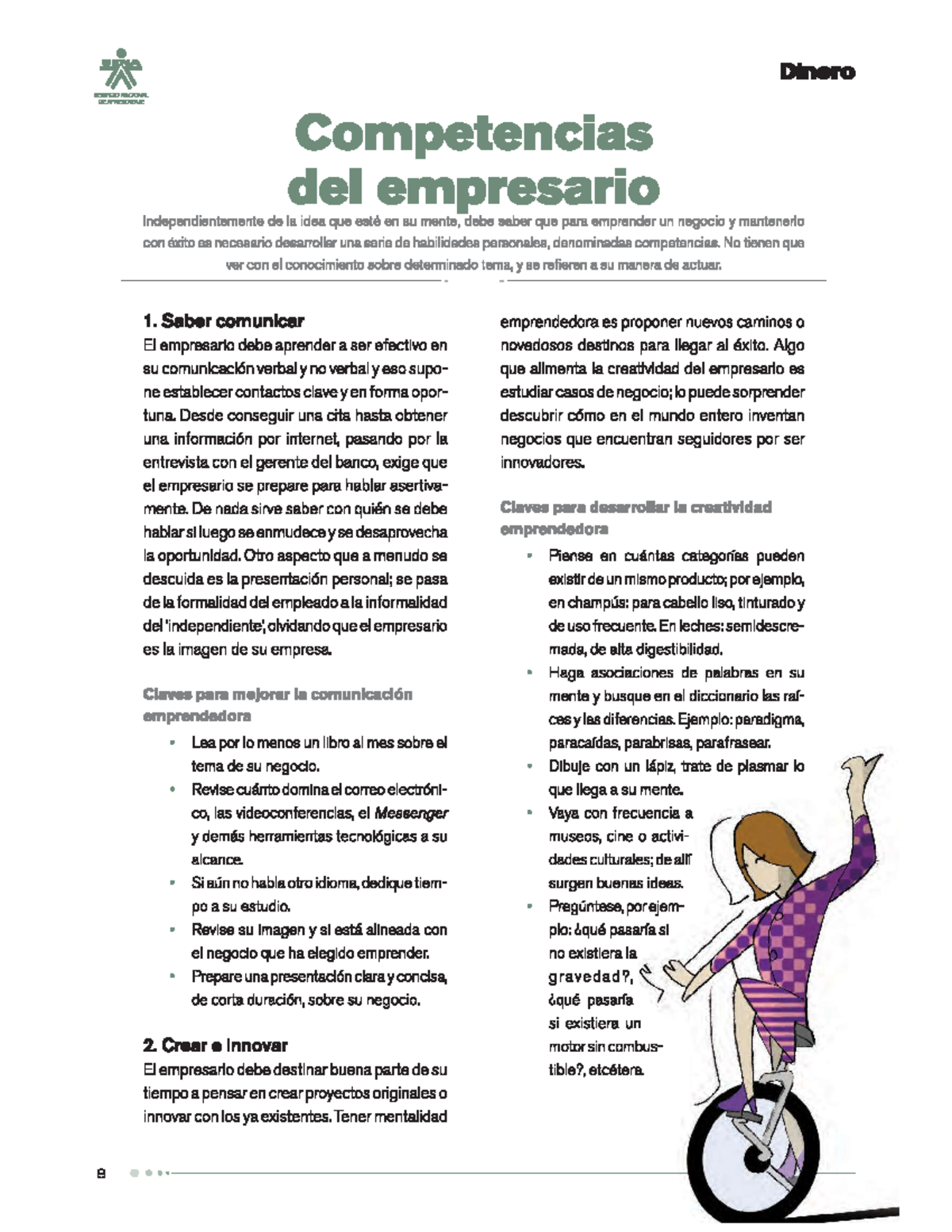 Competencias DEL Emprendedor Para Creacion De Nuevas Empresas - Gestion ...