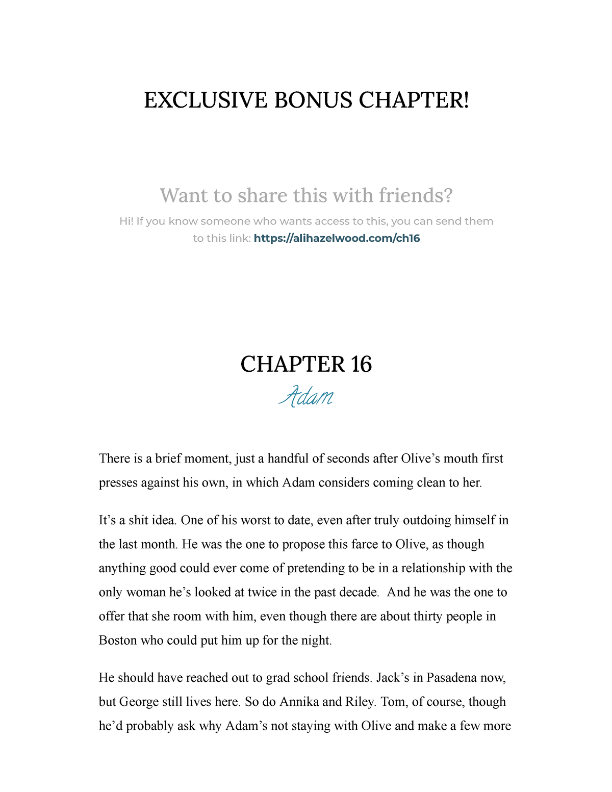 love hypothesis book bonus chapter
