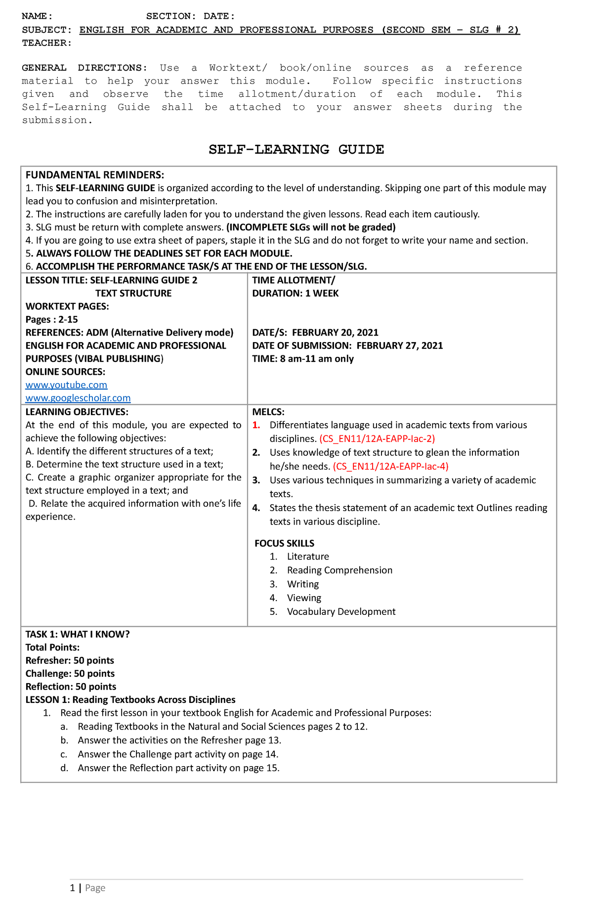 eapp-text-structure-slg2-grade-12-name-section-date-subject