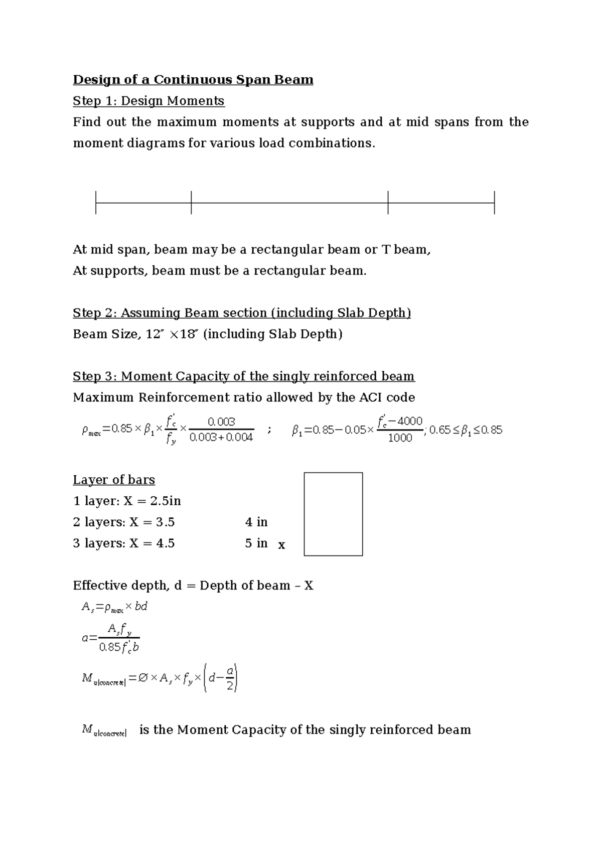 6. Design of a Continuous Span Beam - Design of a Continuous Span Beam ...