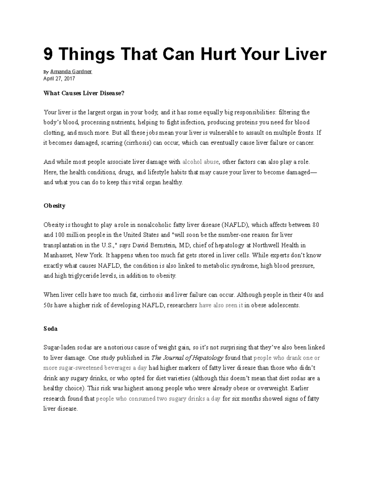 9 Things That Can Hurt Your Liver But all these jobs mean your liver