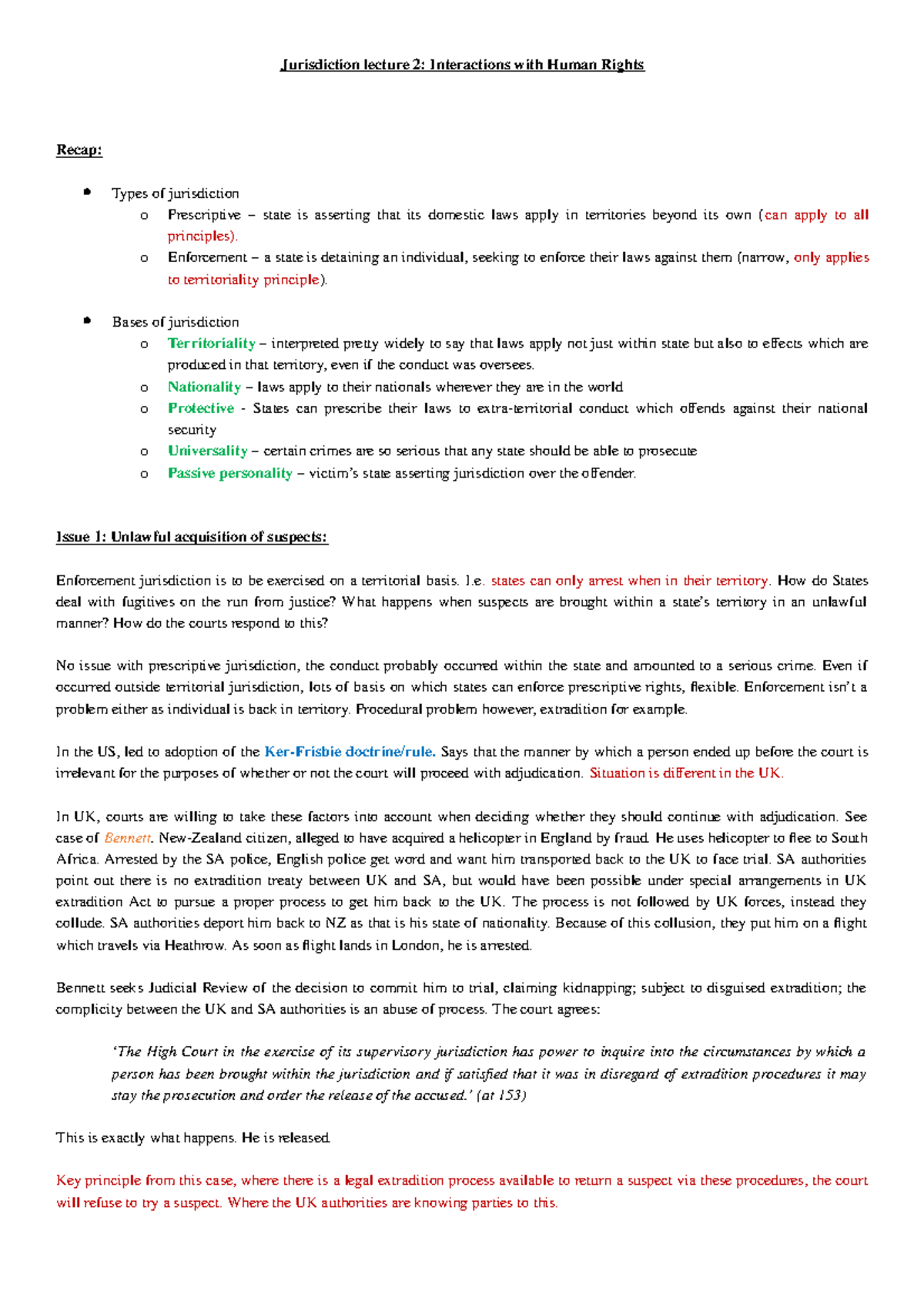 General Principles Of International Law – Jurisdiction 2/2 ...