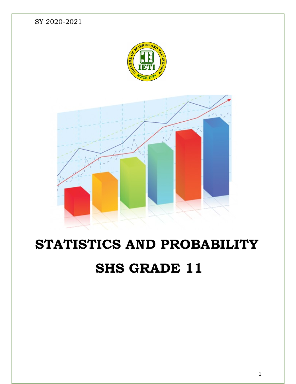 Scribd - Lecture Notes Here - SY 2020- STATISTICS AND PROBABILITY SHS ...