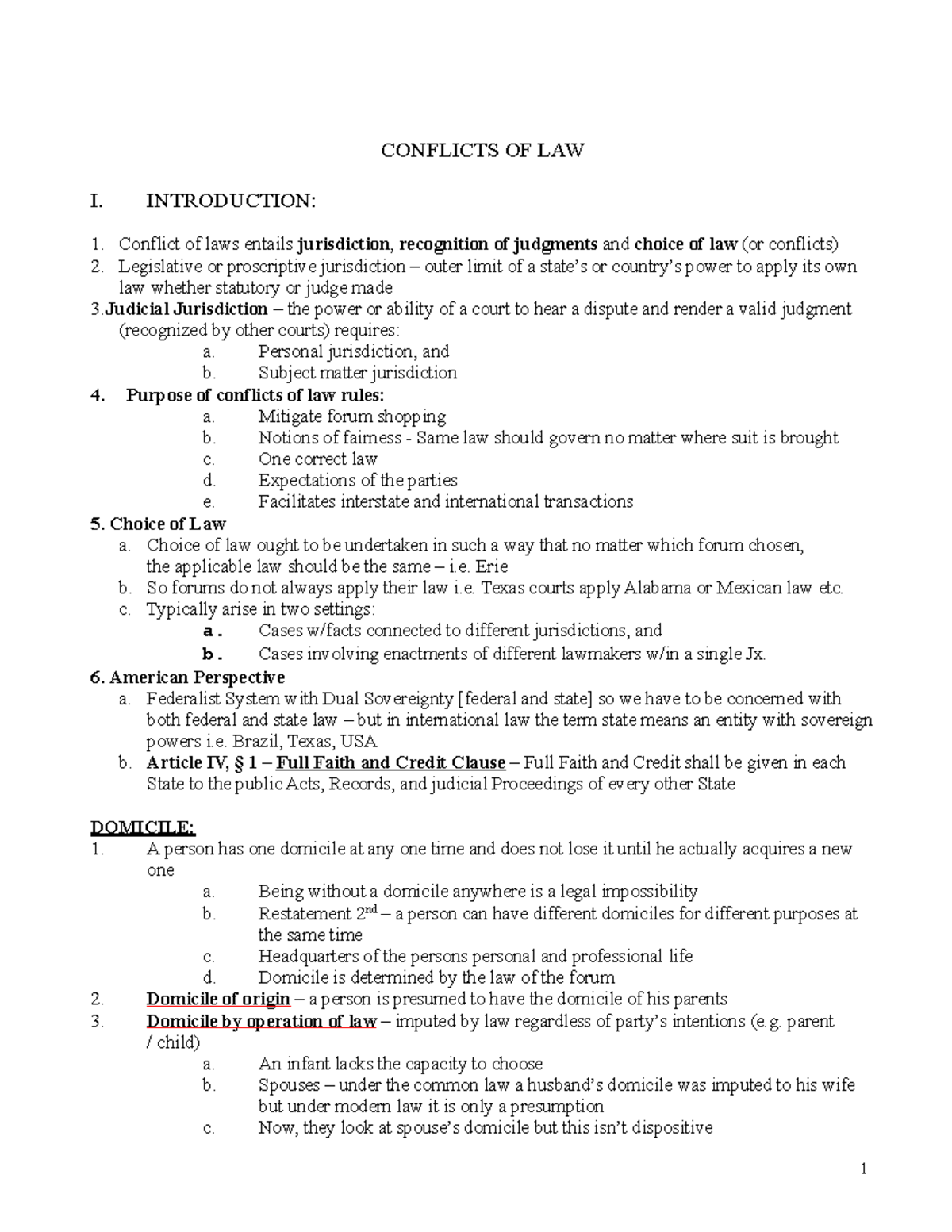 conflict-of-laws-outline-1-conflicts-of-law-i-introduction-conflict