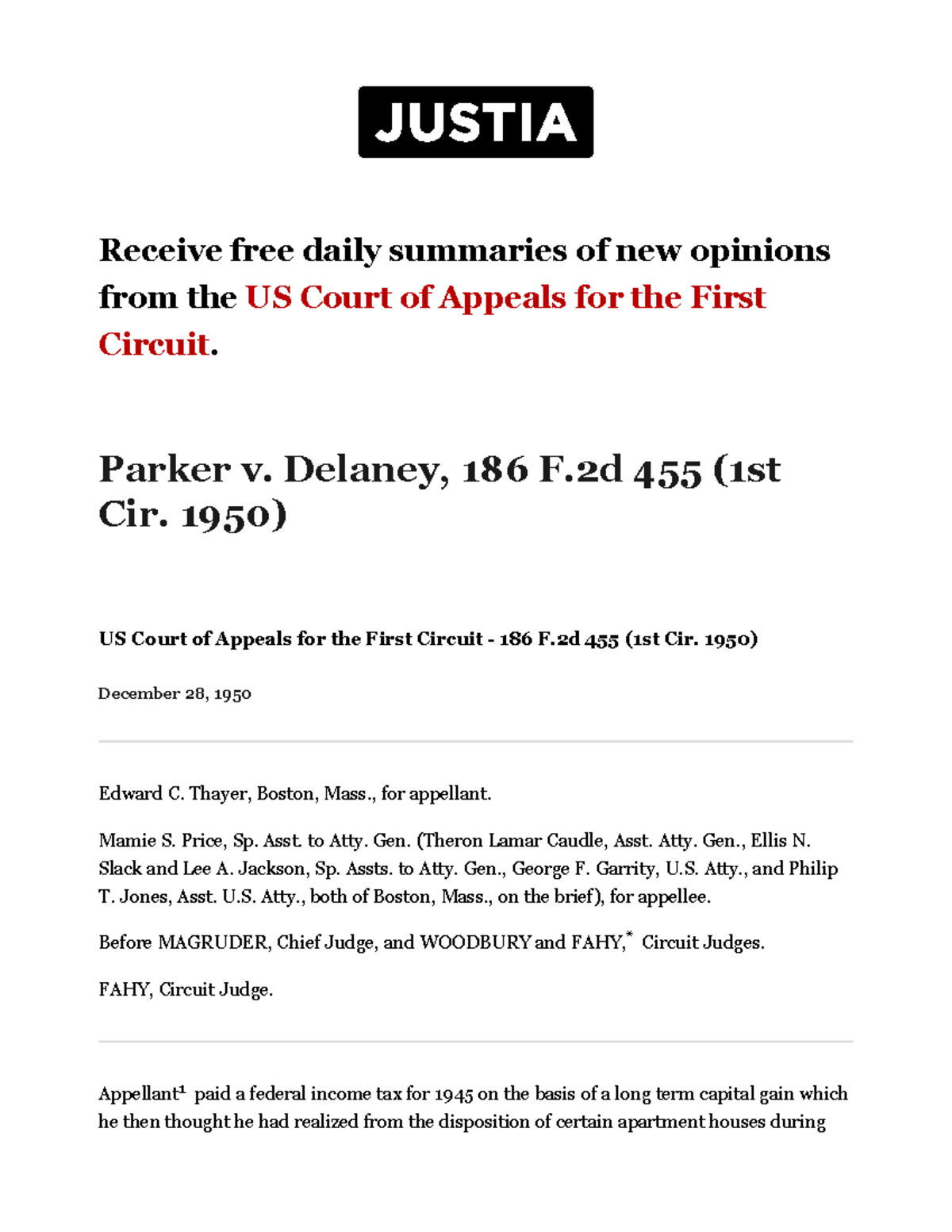 first circuit opinions