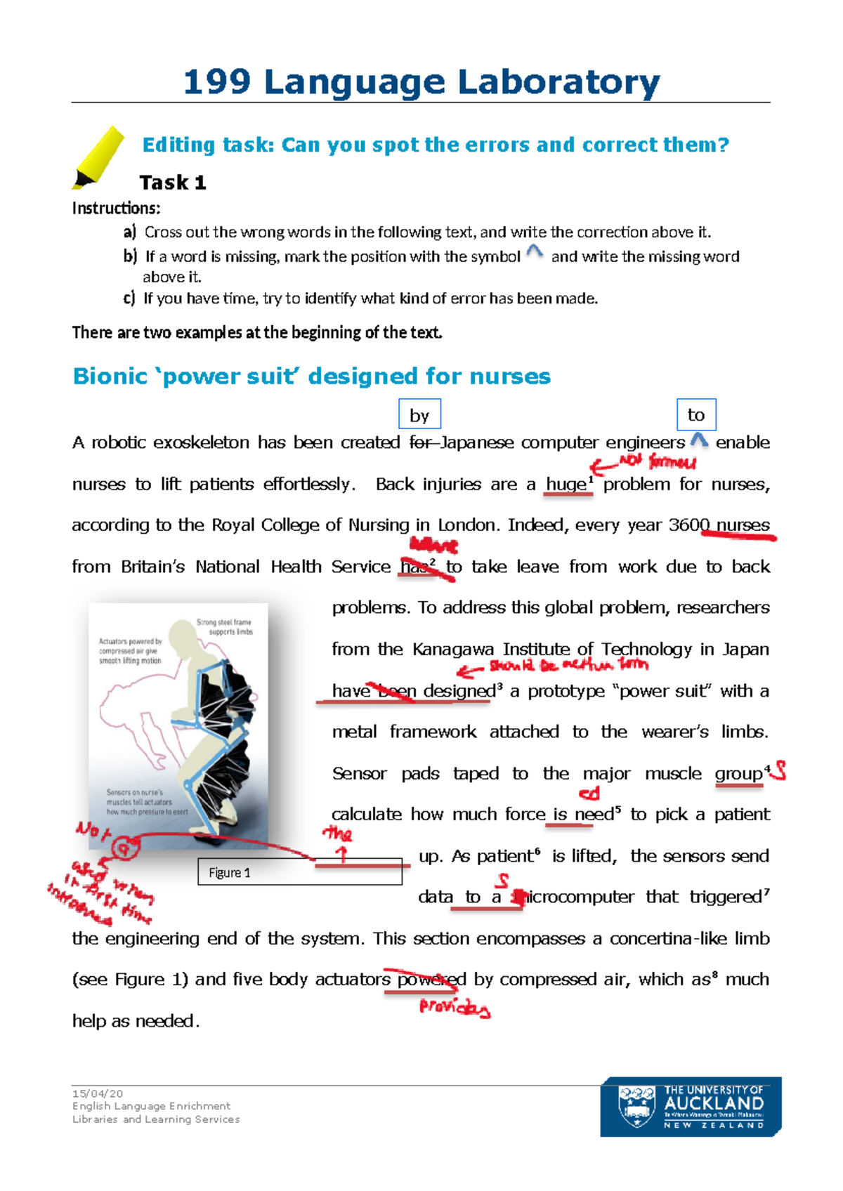 Language Lab Pre-workshop handout copy - 199 Language Laboratory Task 1 ...