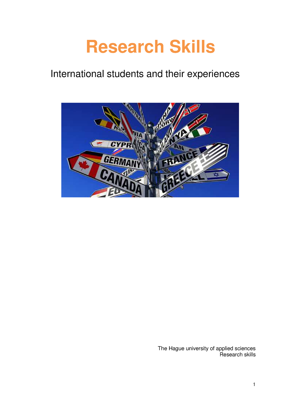 thesis about international students