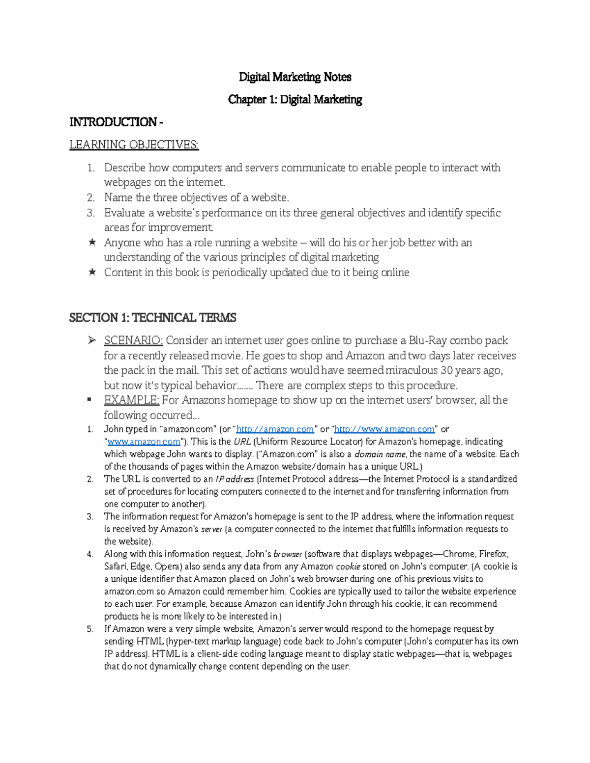 Digital Marketing Chapter One Digital Marketing Notes Chapter 1