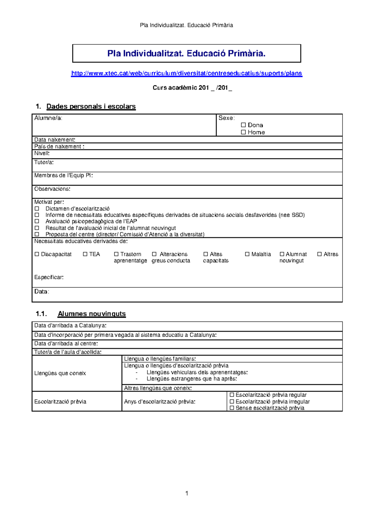 Copia de Model PI primària Pla