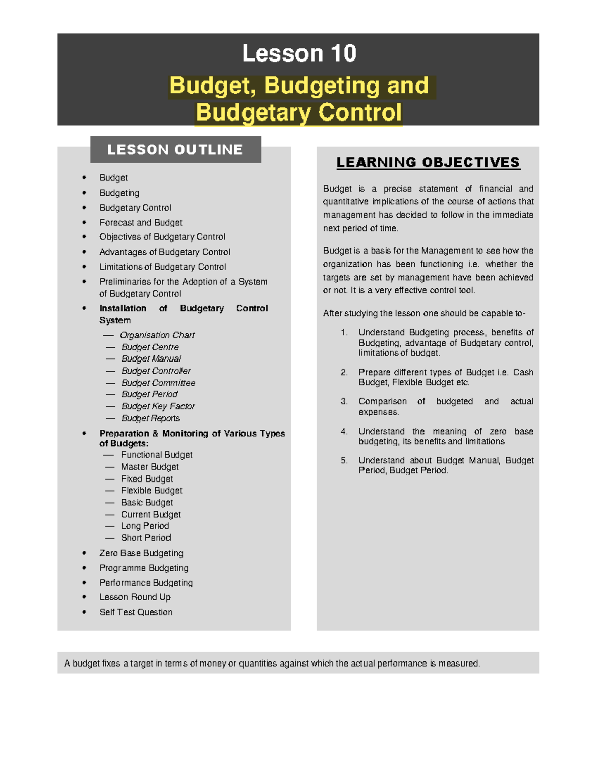 budget-budgeting-and-budgetary-control-lesson-10-budget-budgeting