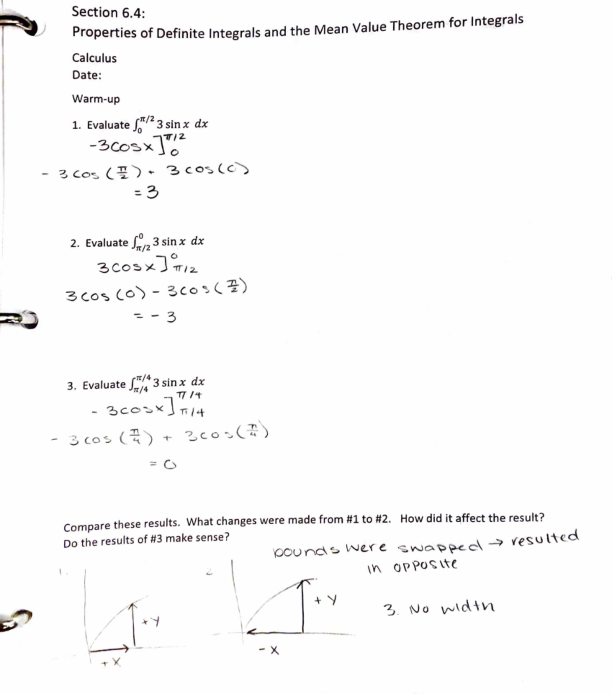 6.4: Properties of Definite Integrals and the Mean Value Theorem for ...