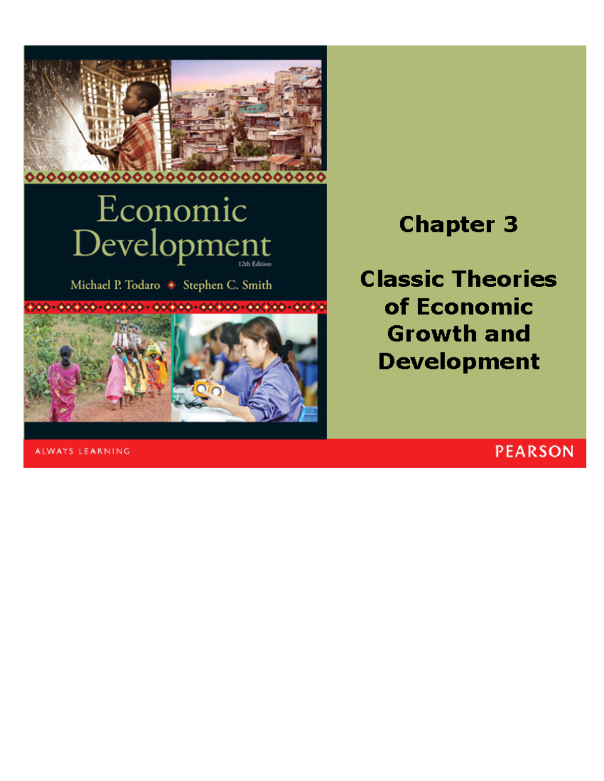 Chapter PPT CH03 - Chapter 3 Classic Theories Of Economic Growth And ...