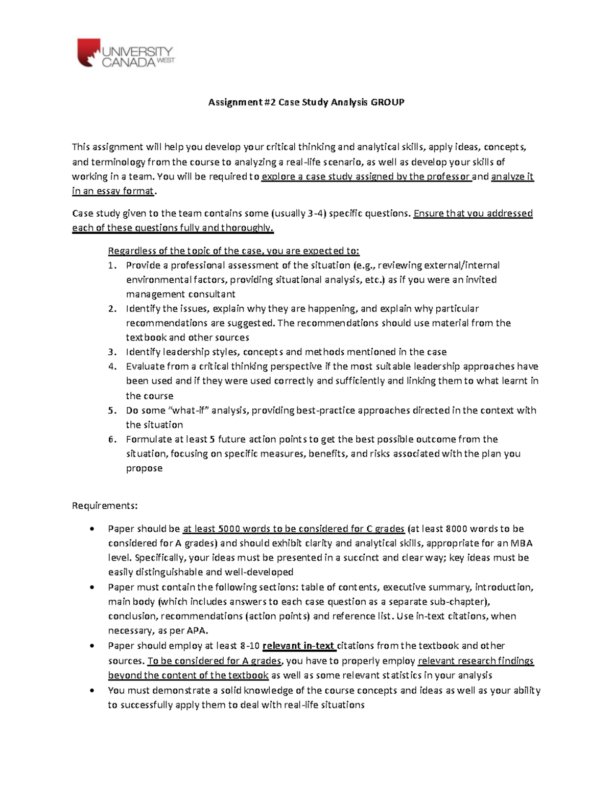 Assignment 2 Case Study Analysis Summer 2023 Assignment 2 Case Study Analysis Group This Assignment 2 Case Study Analysis Summer 2023 Assignment 2 Case Study Analysis Group This
