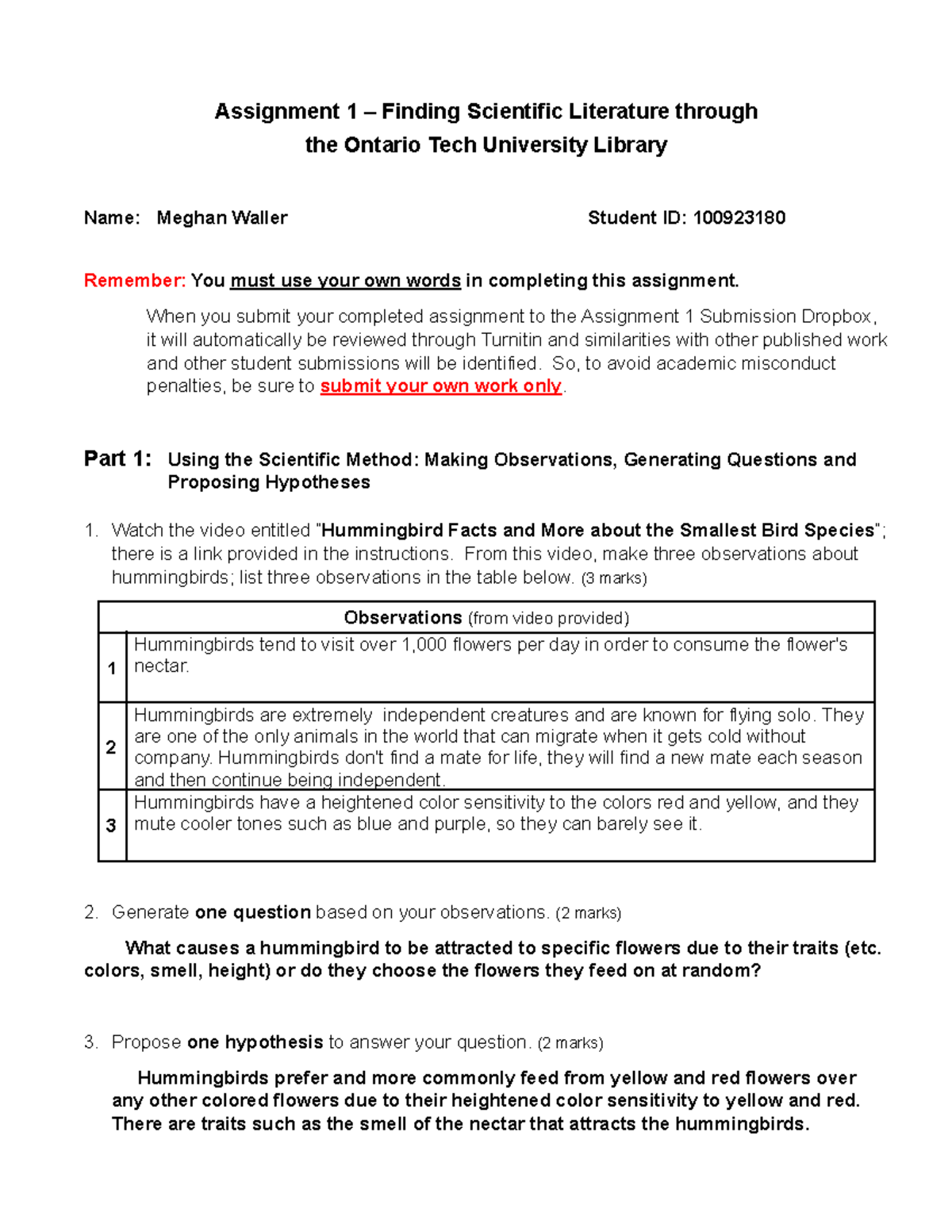 Assignment 1 Finding Literature Worksheet Assignment 1 Finding