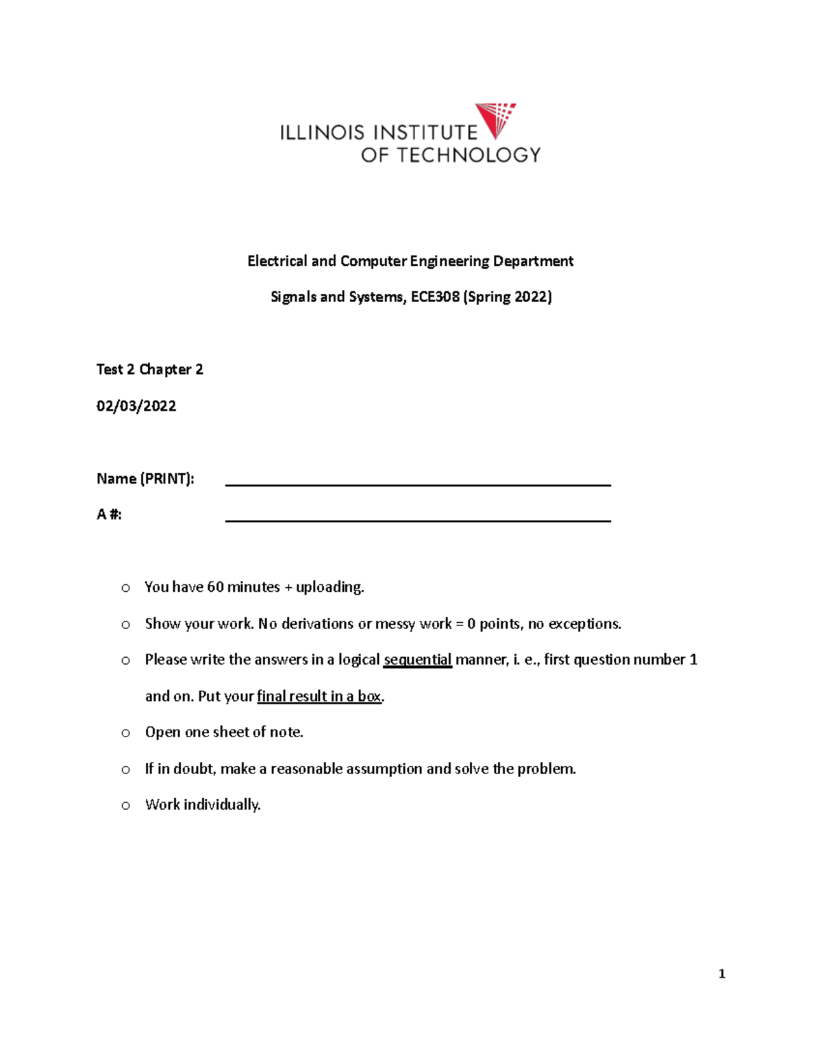 ECE 308 Test 2 Chapter 2 Solution v2 - Electrical and Computer ...