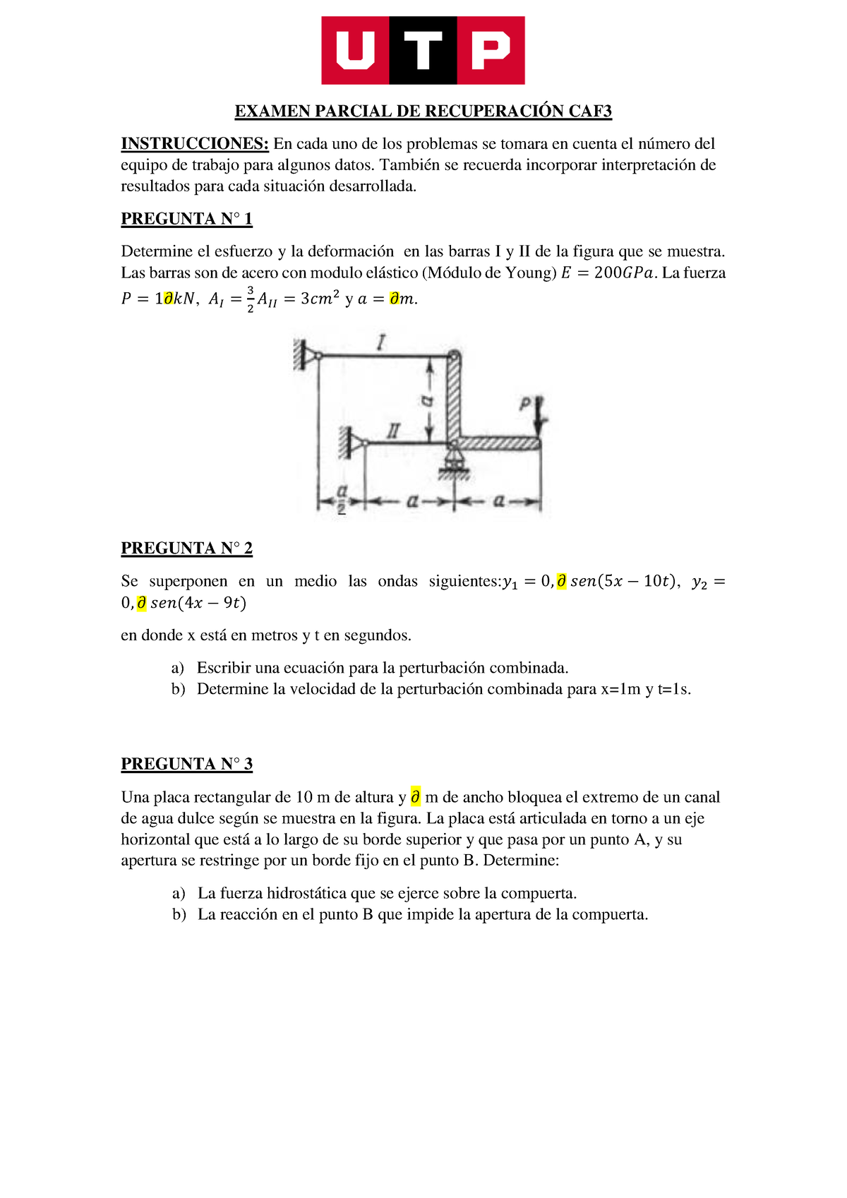 Examen Parcial DE Recuperación CAF3 - EXAMEN PARCIAL DE RECUPERACIÓN ...