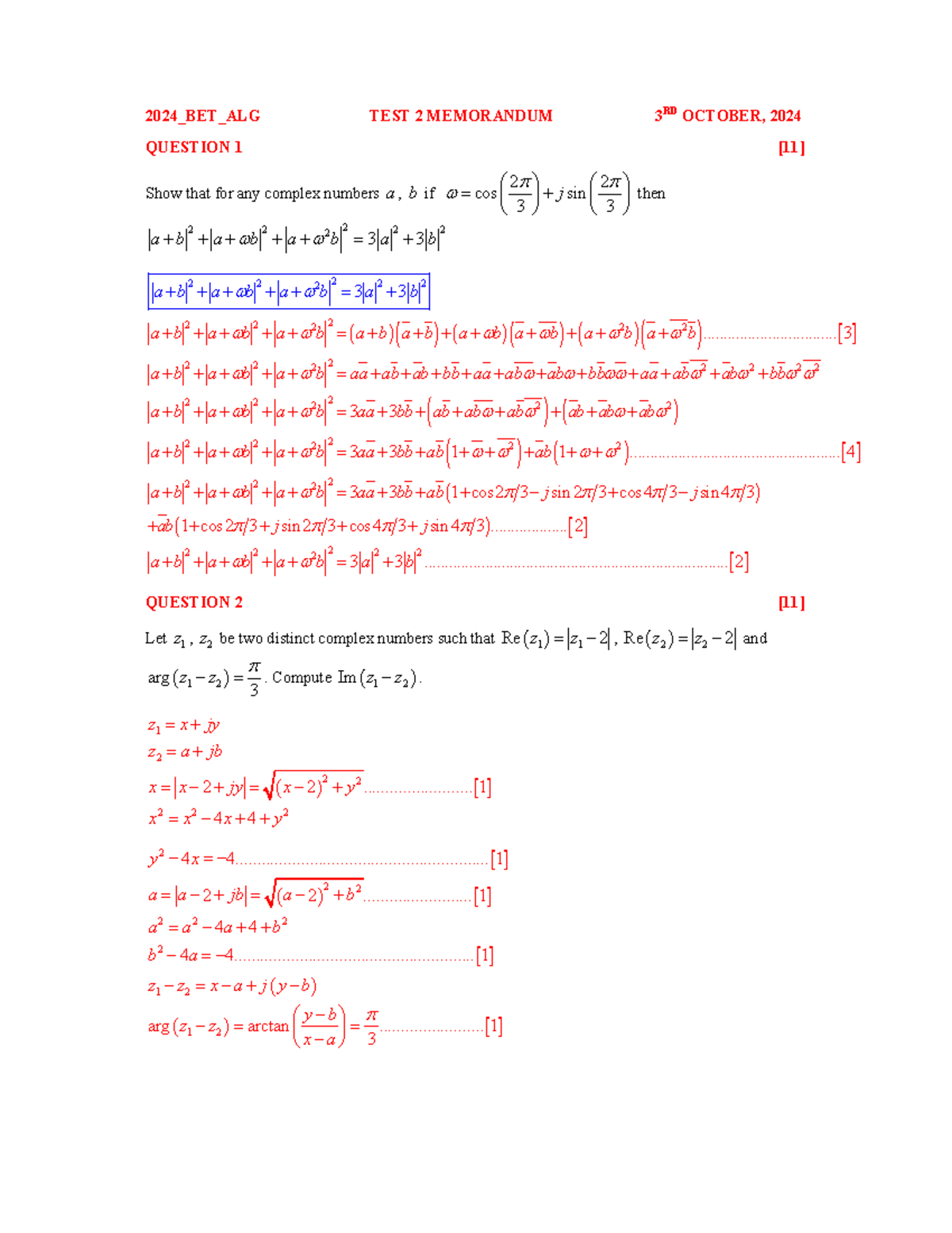 ELEC ALG TEST 2 Memorandum - Copy - 2024_BET_ALG TEST 2 MEMORANDUM 3 RD ...