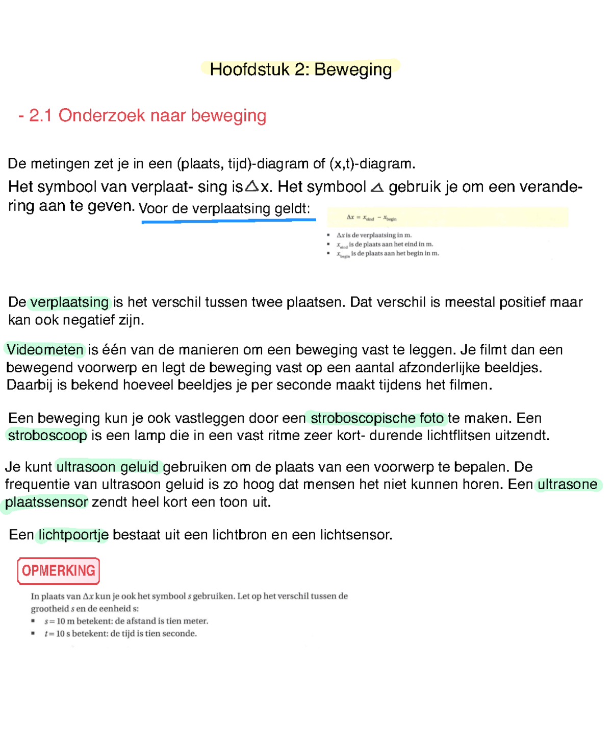 Hoofdstuk 2, Samenvatting Natuurkunde Vwo4 - Studeersnel